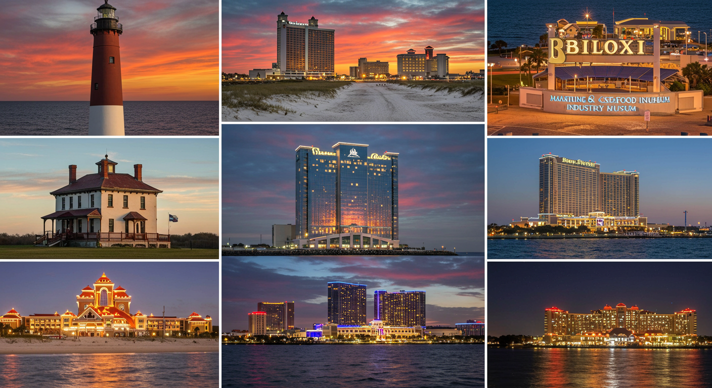 Top 10 Things to Do in Biloxi, MS: Explore the iconic Biloxi Lighthouse at sunset