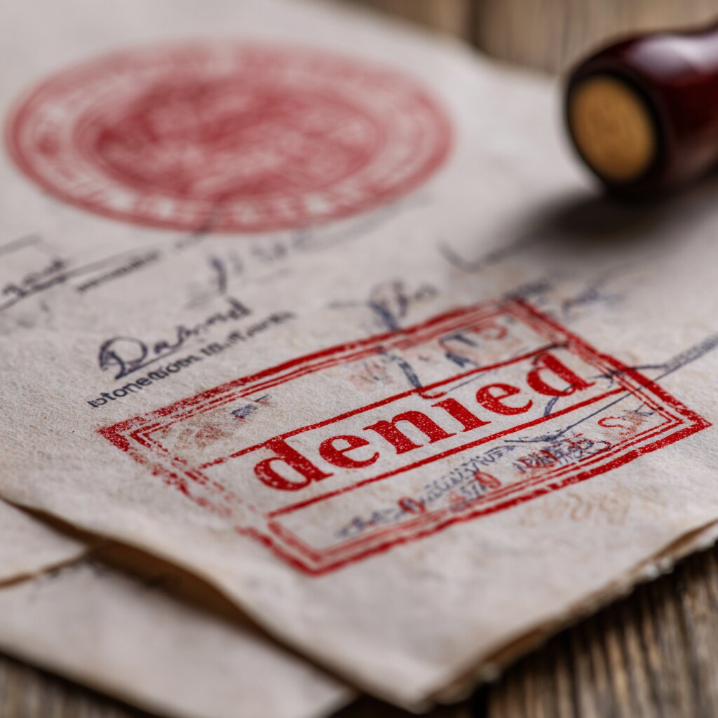 Legal documents related to a car accident claim in Mississippi that was denied related to a case handled by Maloney-Lyons Personal Injury & Car Accident Lawyers