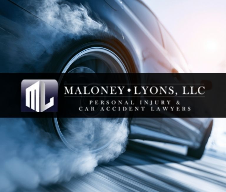 Reckless driver doing a burnout in their sports car just before causing an accident in Biloxi, Mississippi